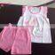 Wholesale New Design Of Baby Girl Printed Sleeveless Tops Clothing Sets