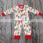 Yawoo wholesale girls children red and green deer patterns christmas pajamas trendy baby clothing