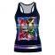 Women Steam punk Gothic Visual kei Tank top Digital skull printing tank top Halloween costumes top