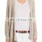 wholesale ladies hand knitted cardigan beige long sleeve knitted cardigans sweater