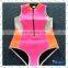 MissAdola one piece Neoprene swimwear Rubber Women swimsuit OEM Beautiful tankini Zipper diving wetsuit (CD-DS-OP-14121801A)