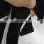 high quality 100% cotton black and white stripes bib apron for bar/kitchener/chef