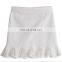 New Style Fashion A-Line Fishtail Hollow Wrap Lace Mini Sexy Short White Skirt
