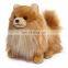 plush dog toy realistic long hair big eyes