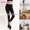 Custom Logo 87%Nylon 13% Pandex Wholesale Sports Apparel Fitness Leggings Yoga Gym Capri Tights