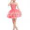 Grace Karin Strapless Watermelon Red Beaded Short Puffy Homecoming Dresses CL6077-1