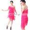 BestDance latin dance wear dress evening party dress dance tassel dress wear OEM 4 colors