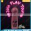 custom led message 4'' aaa battery led mini travel fan