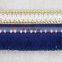 Good quality custom lace trim with gold chain fringe trim