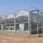 Multi span glass greenhouse for planting
