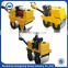 Double drum walking behind self-propelled vibratory road roller with high-performance lubricants bearing