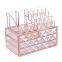 Two Layer Acrylic Container Nail Polish Display Shelf Makeup Case Cosmetic