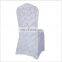 New style Wedding decoration white rosette satin folding chair cover