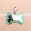 Wholesale bone shape custom logo dog tag charm