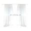 Wholesale Ready Made Modern Fashion Trends Solid White Color Sheer Fabric Curtain For Living Room Shower