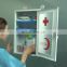 Lockable Wall Mounted White Metal First Aid Kit