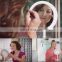 2019 Amazon best seller Oval shape dimmable touch sensor beauty breeze make up led mirror with fan