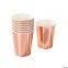 Party Tableware, Rose Gold Disposable paper cups, Wedding, Birthday, Christmas Party Supplies, Entertain Guests