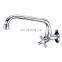 304 Stainless Steel Chrome plating cross handle modern stylish kitchen faucet