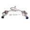 valve exhaust for Chevrolet Malibu exhaust tip catback with quad double tip