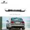 W212 E63 Rear Lip Diffuser Carbon Fiber for Mercedes Benz E300 E350 E400 E550 Sport E63 AMG S 13-15