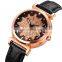Newest Skmei 1766 Flower Dial Ladies Wristwatch Bracelet Leather Quartz Women Dress Watches