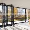 High quality aluminum folding doors tempered glass for indoor