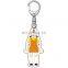 Squid Game Key Chain Mini Doll Key Chains Clear Acrylic Cosplay Red Man Halloween Keyring Soldier Squid Game Keychain