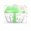 Hot Selling Manual Mini Quick Food Vegetable Salad Chopper For Kitchen