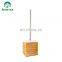 Bamboo Ceramic  Toilet Brush with Holder Modern Design  Toilet Brush Holder  Bathroom Accessory Standing Toilet Brush Holder