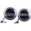 for jeep RGB led headlight mobile phone control led head lamp with led ring