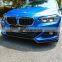 Hot sale car kit front lip side skirt diffuser front lip black pp auto parts for bmw