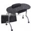 Black Modern Fashionable Folding Manicure Table Nail Salon Desk with handbag nail table desk