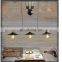Vintage Farmhouse Decor Pendant Light Retro Amber Chandelier Lights Fixture For Restaurant Home Bar