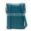 multiple use calf leather cell phone holder mobile phone wallet shoulder carry bag