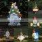 Outdoor Garden Dwarf Statue resin Dwarf Statue Carrying Magic Ball Solar Led Light Welcome Sign Gnome Yard Lawn Large Figurine