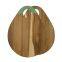 Wholesale Custom ECO-friendly Organic Vegetable Bread Food Kitchen Oval Chopping Blocks Acacia wood Cutting Board with Holes