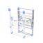 Household  Mobile Clothes Hanger Multi Pole Folding Clothes Hanger