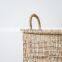 Vietnam Supplier Rectangular Seagrass Storage Basket with Handles Banket Baskets Wholesale