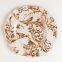 13 inches Home Decorative Wedding Catering Gold Glass Charger Plate Wholesale