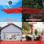 Crank 9FT Solar LED Central Pole Garden Umbrella Eco Polyester Fiberglass Ribs Patio Wholesale