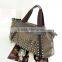 New style canvas single shoulder bag unisex tote bag with rivet