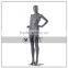 Matte Pewter Clear Plastic Female Mannequins Full Figure