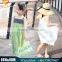 Junior Girls Summer Dress Bohemian Pattern Lace Dress Children Maxi Dress Wholesale
