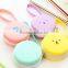 Osni cute design candy color silicone coin purse zipper silicone coin purse animal face silicone rubber Round mini coin purse