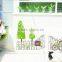 Removable Wall Stickers Environmental Bedroom Living Room Entrance Hallway Wall Stickers Bicycle Green Fence Stickers Sweet Home
