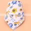 2016 Bright Baby Bandana Drool Bibs/Unisex Baby's Multi Colors Bandana Bib/Cotton Baby Bibs with Button Closure