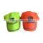 orange color safety caps with reflective tape