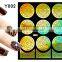 2016 colorful pvc french hollow nail stencil sticker