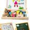 continued selling wooden easel board OEM magnetic board box with patterns EZ2039                        
                                                Quality Choice